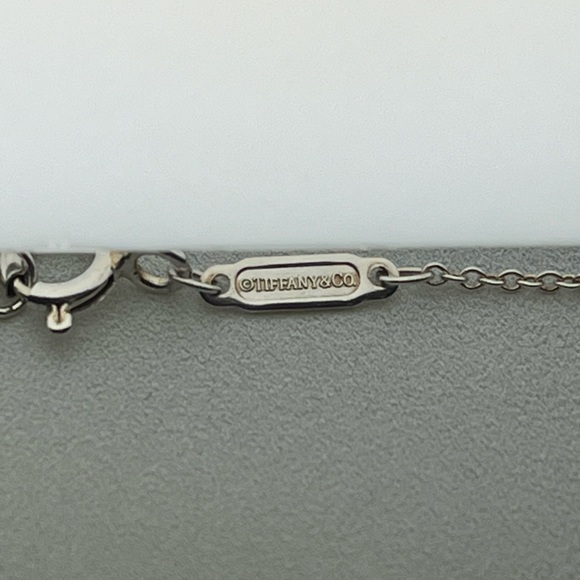 Authentic Tiffany & Co Blue Outline Necklace - Picture 4 of 6